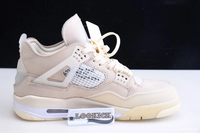 HYPE Sail Off-White Jordan 4 x CV9388-100 Air 0807